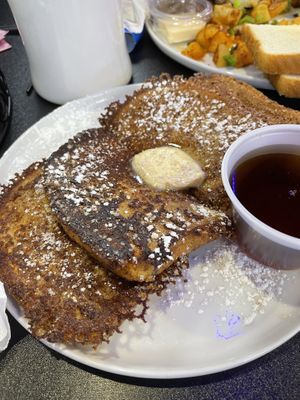 Vegan French toast  at Black & Blue Diner in Las Vegas