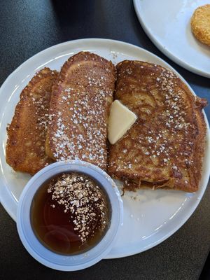 Vegan french toast at Black & Blue Diner in Las Vegas