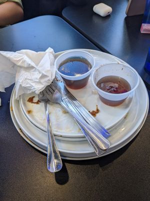 Ate every bite! at Black & Blue Diner in Las Vegas