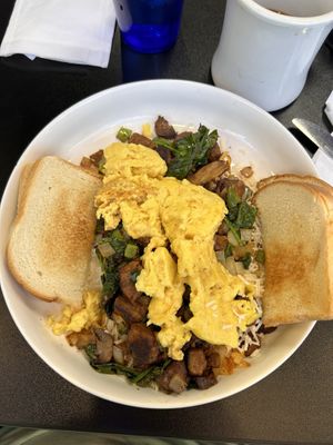 Vegan breakfast bowl   at Black & Blue Diner in Las Vegas