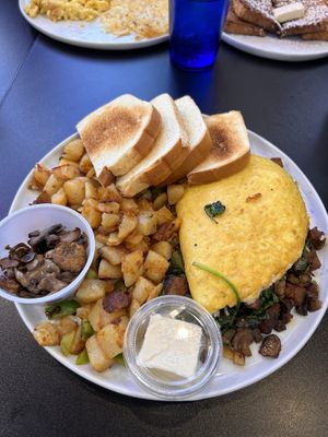 Vegan omelet with steak!   at Black & Blue Diner in Las Vegas