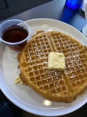 Vegan waffle from the Jackpot Breakfast.   at Black & Blue Diner in Las Vegas