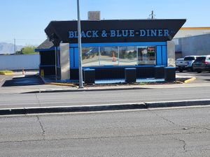 Restaurant building at Black & Blue Diner in Las Vegas