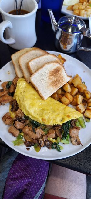 Vegan omelet  at Black & Blue Diner in Las Vegas