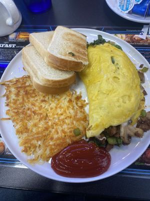 Vegan Omlette  at Black & Blue Diner in Las Vegas