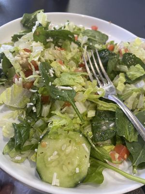 Side salad  at Black & Blue Diner in Las Vegas