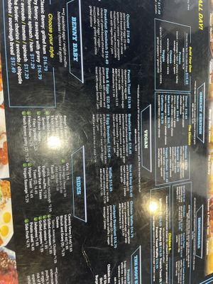 Menu side 1  at Black & Blue Diner in Las Vegas