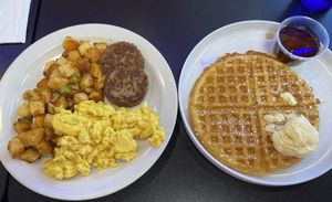 Jackpot breakfast   at Black & Blue Diner in Las Vegas