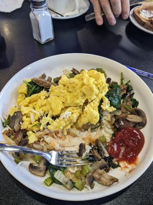 "Part" of the breakfast bowl. 😁 at Black & Blue Diner in Las Vegas