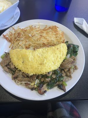 Vegan omelette  #Veganuary at Black & Blue Diner in Las Vegas
