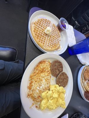 Vegan jackpot breakfast  at Black & Blue Diner in Las Vegas