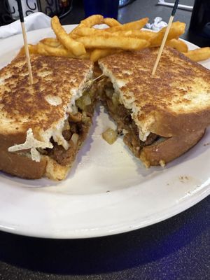 Vegan Steak & Cheese  #Veganuary at Black & Blue Diner in Las Vegas