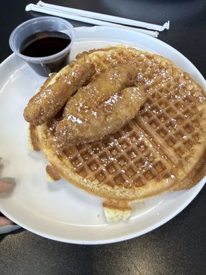 Chik’n & Waffles  at Black & Blue Diner in Las Vegas