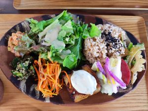 Lunsj plate1350Yen at Fuku Mame in Nanjo