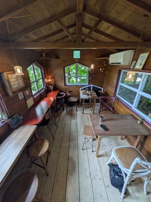 Small room to enjoy the food at Fuku Mame in Nanjo