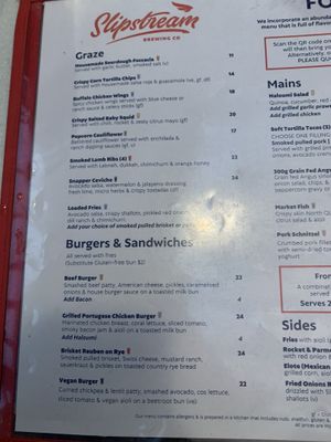 Vegan burger February 2024  at Slipstream Brewing Company in Yeerongpilly