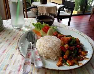 Red Curry at Vlodge Vegan Hotel in Chiang Mai