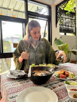 Dumplings at Vlodge Vegan Hotel in Chiang Mai