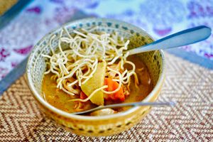 1/3 Portion of Khao Soi
Photo Credit: Phil Moore at Vlodge Vegan Hotel in Chiang Mai