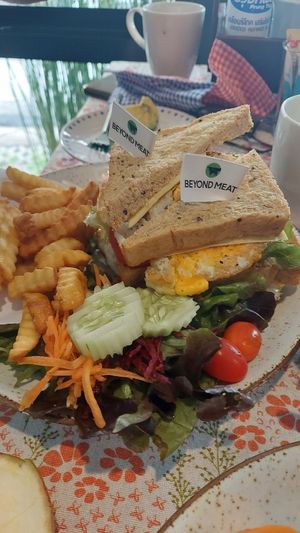 Club sandwich  #Veganuary at Vlodge Vegan Hotel in Chiang Mai
