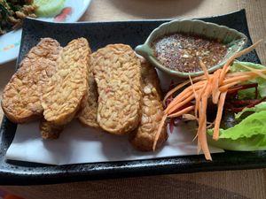 Tempeh   at Vlodge Vegan Hotel in Chiang Mai