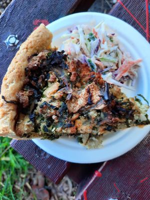 Baked egg plant quiche
 at Morley's Recipe in Marrickville