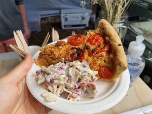Quiche + salad at Morley's Recipe in Marrickville
