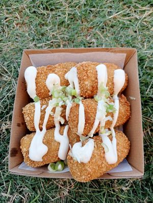 Potato and mozzarella croquettes at Morley's Recipe in Marrickville