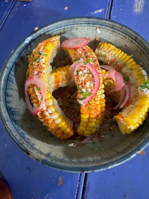 Vegan corn ribs  at Biffen's Kitchen in Croyode
