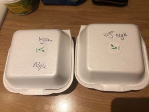 Every item is labelled vegan at Milton Chippy in Stoke-on-trent