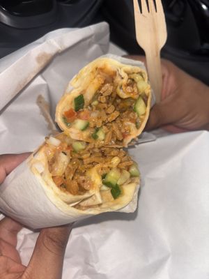 Chkn shawarma wrap   at Milton Chippy in Stoke-on-trent