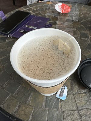 Went with an earl grey latte w oat milk and my friend got a red fern cookie!  at New Roots Coffeehouse in Greece