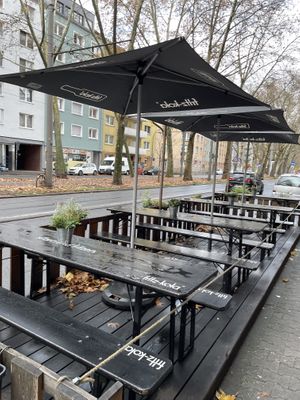 Seats outside   at Das Nest in Mainz