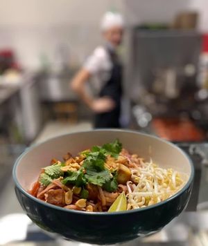 Health bowl at VegStyle Bistro in Lucenec