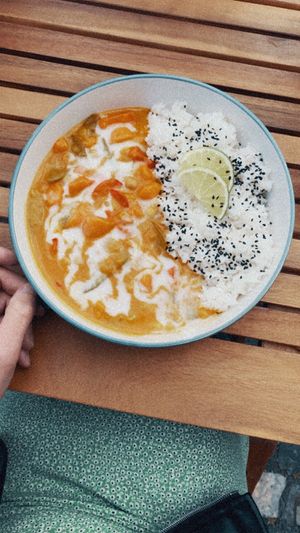 Curry at VegStyle Bistro in Lucenec