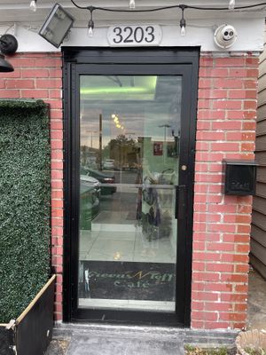 Outside at Greens N Teff in Arlington