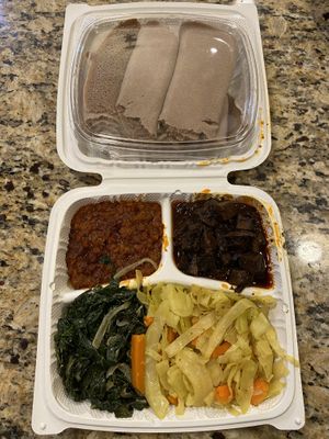 Great food and service! at Greens N Teff in Arlington