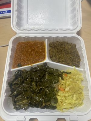 My plate  at Greens N Teff in Arlington