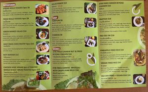 Menu 2 at Yaowarat in Toronto