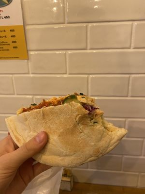 it was really big to be honest! and that only for 630yen (in the evening!!! because in the evening everything usually becomes more expensive )  at Mifuku サンドイッチ - Maybe closed in Osaka