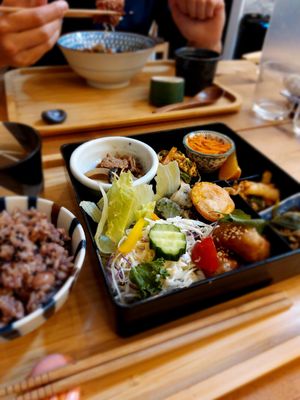 Shōjin set meal (精進定食) at Cafe Ren - Nakagyo in Kyoto