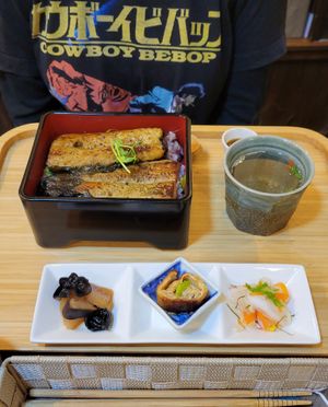 Vegan eel bowl! #Veganuary at Cafe Ren - Nakagyo in Kyoto