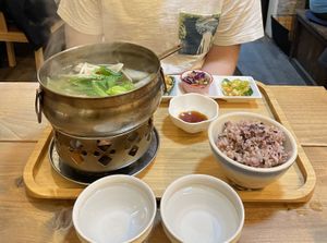 Gyoza Hot Pot  at Cafe Ren - Nakagyo in Kyoto