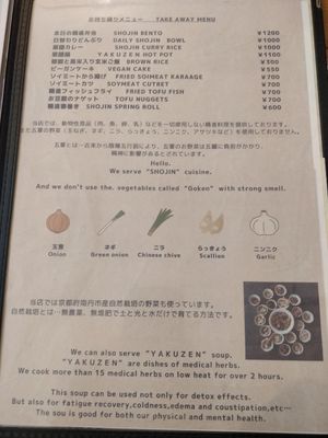 Menu5 at Cafe Ren - Nakagyo in Kyoto