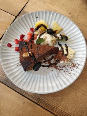 Chocolaté cake at Cafe Ren - Nakagyo in Kyoto