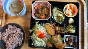 Shojin set menu  at Cafe Ren - Nakagyo in Kyoto