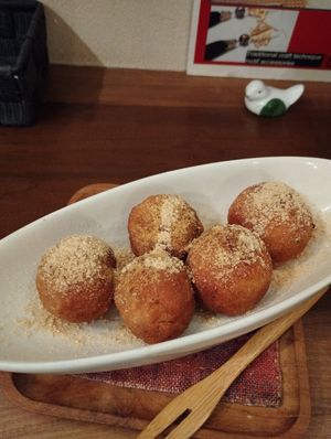 Tofu donuts at Cafe Ren - Nakagyo in Kyoto