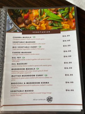 Vegan at Spices in Wellington