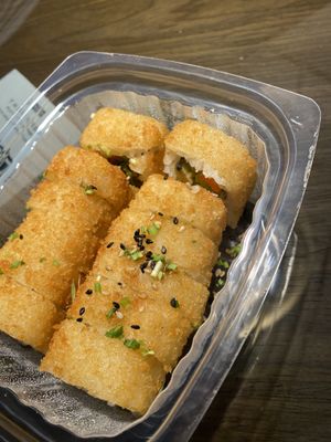 Fried vegan roll  at Sushi Playa in Playa Del Carmen