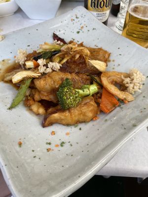 eggplant dish at Franchia Vegan Cafe in New York City